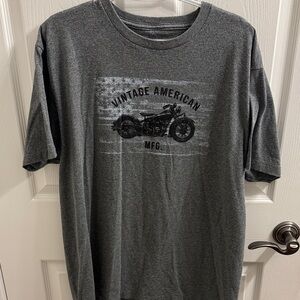Fifth Sun Gray Vintage Motorcycle Tee